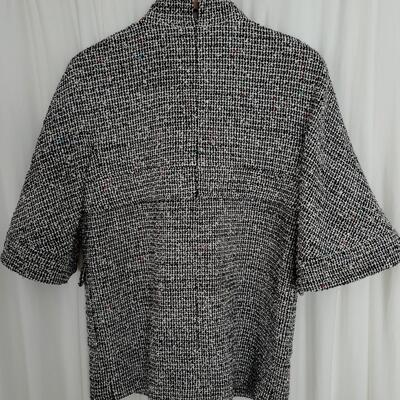 Chanel 2015 Black and white tweed jacket