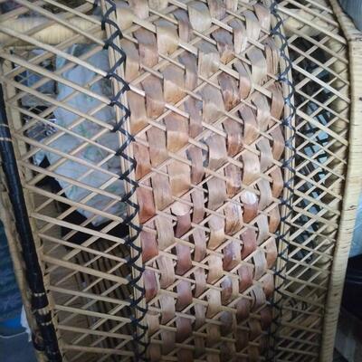 Wicker stand shelf  items not inc