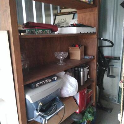 Large bookcase no back items not included
