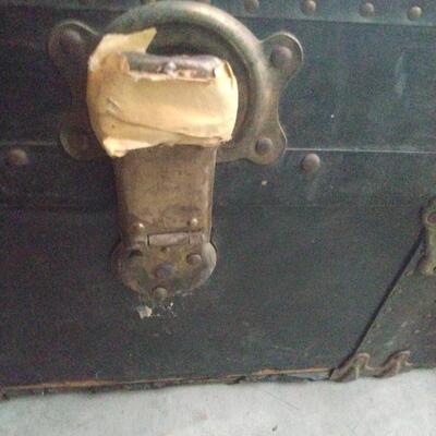 Antique chest with latch contents not inc.