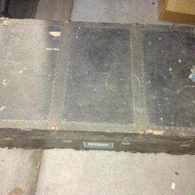 Antique chest with latch contents not inc.