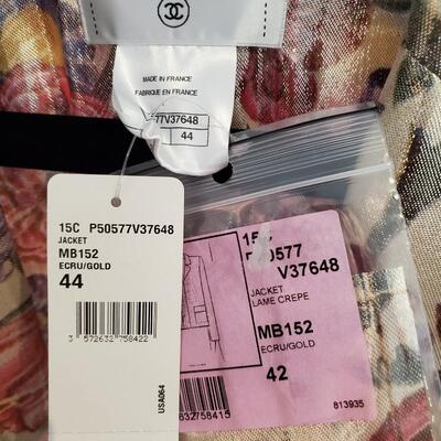 2015 Chanel Resort Collection Lame floral jacket - Unworn, with tags