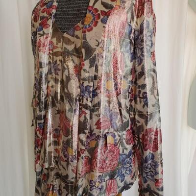 2015 Chanel Resort Collection Lame floral jacket - Unworn, with tags