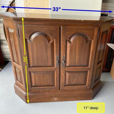 Lot 196  Petite Console Cabinet