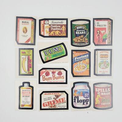 1970s WACKY PACK EXCLUSIVE STICKERS SET #1
