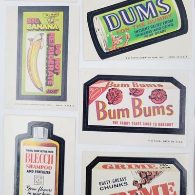 1970s WACKY PACK EXCLUSIVE STICKERS SET #1