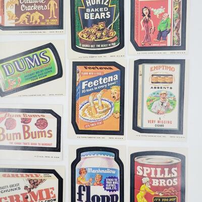 1970s WACKY PACK EXCLUSIVE STICKERS SET #1