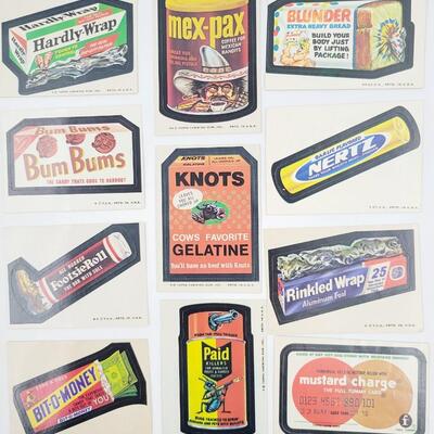 1970S WACKY PACK STICKERS SET #2
