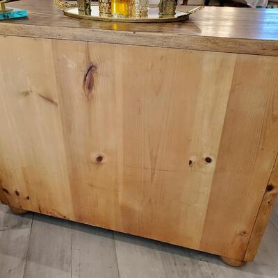 Rustic Pine Stylized 4 Drawer Dresser