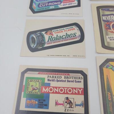 1970S WACKY PACK STICKER SET #6