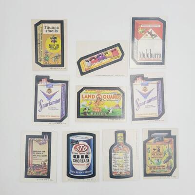 1970S WACKY PACK STICKER SET CIGARETTES & LIQUOR #8