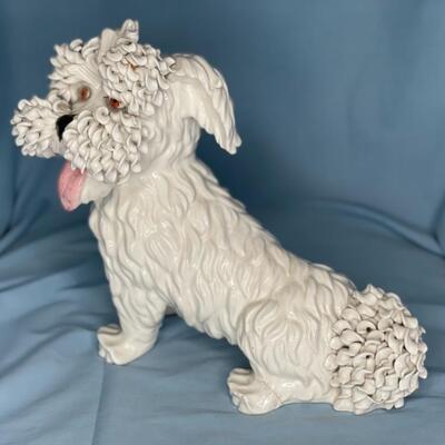 Italian Porcelain White Scottish Terrier