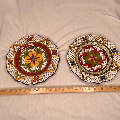 2 Cordoba Hand Painted Salad Plates