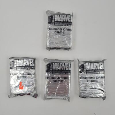 SCHOLASTIC MARVEL TRADING GAME CARDS 4 UNOPENED PKGS