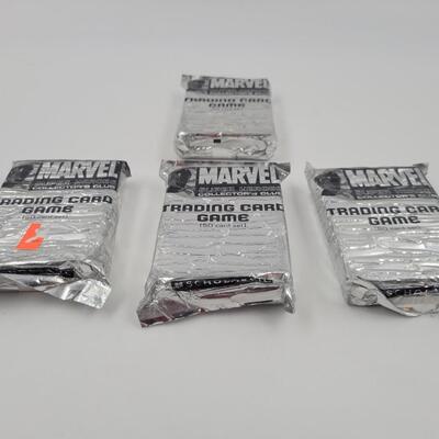 SCHOLASTIC MARVEL TRADING GAME CARDS 4 UNOPENED PKGS