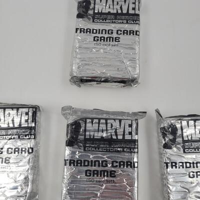 SCHOLASTIC MARVEL TRADING GAME CARDS 4 UNOPENED PKGS