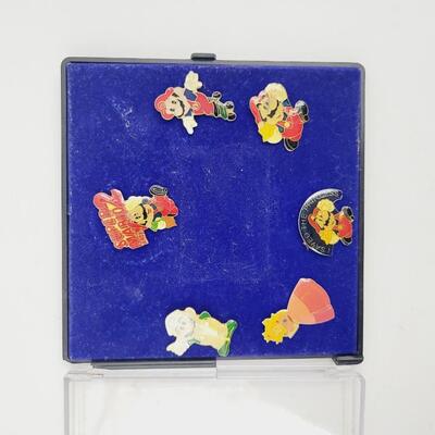 ORIGINAL MARIO BRO. LAPEL PIN SET 6 PC
