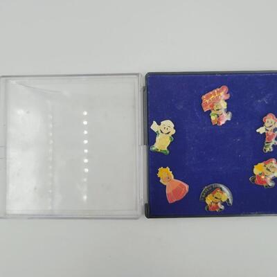 ORIGINAL MARIO BRO. LAPEL PIN SET 6 PC
