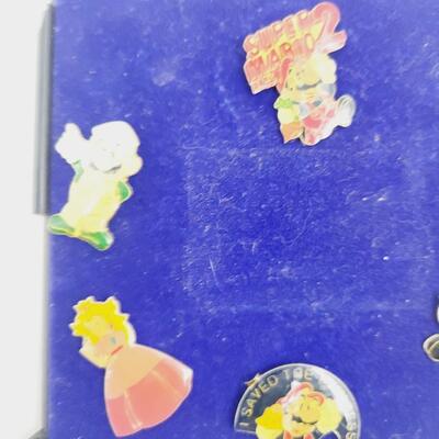 ORIGINAL MARIO BRO. LAPEL PIN SET 6 PC