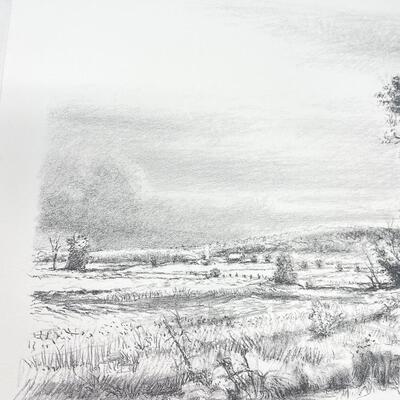 *SIGNED ROBERT SUDLOW* LITHOGRAPH - 1987 â€œWASHINGTON CREEKâ€ 84/125 - RENOWNED KANSAS PAINTER!