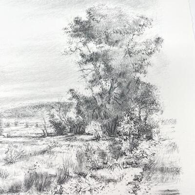 *SIGNED ROBERT SUDLOW* LITHOGRAPH - 1987 â€œWASHINGTON CREEKâ€ 84/125 - RENOWNED KANSAS PAINTER!