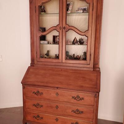 2 piece French Provincial secretary desk