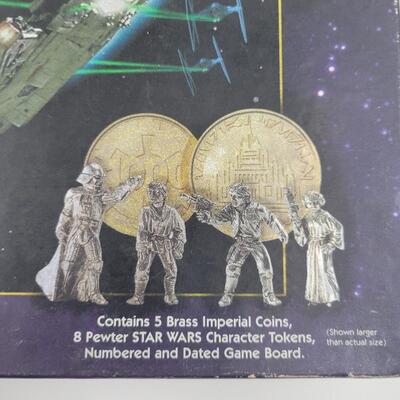 STAR WARS MONOPOLY GAME W/ PEWTER PLAYING PCS.