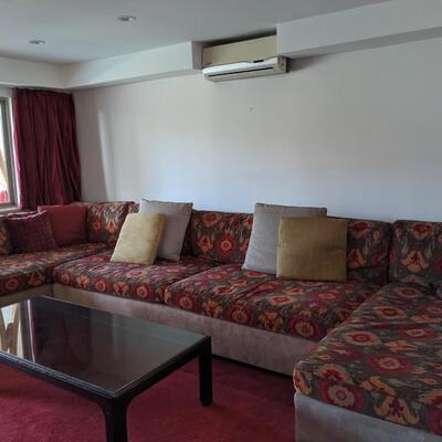 Large, 3 piece, custom sectional sofa