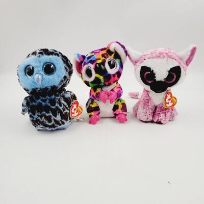 TY BEANIE BOOS - LEMUR OWL & KOALA?