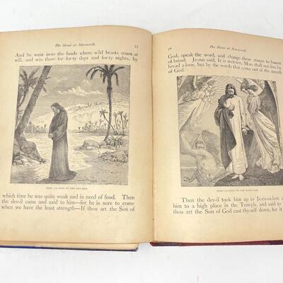 1890 â€œTHE WONDERFUL STORY OF JESUSâ€ PICTURE BOOK FOR KIDS