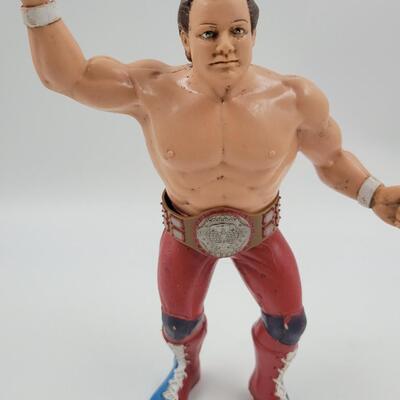 1986 WWF DAVEY BOY SMITH "THE BRITISH BULL DOG" WRESTLER w/ CHAMPIONSHIP BELT