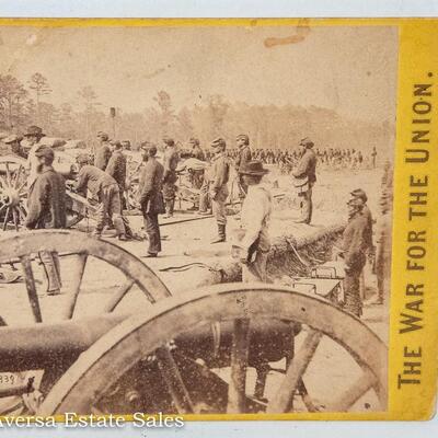 STEREOVIEW - CIVIL WAR VIEW "FORT SUMNER"