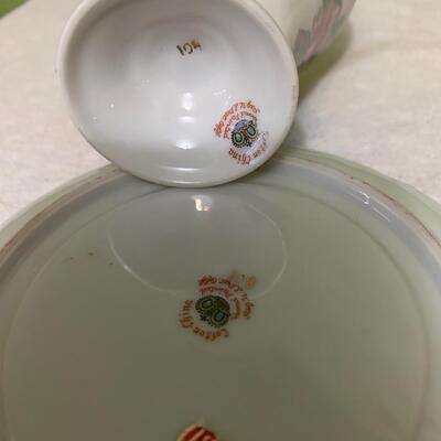 Beautiful Lefton China hand painted tea cup and saucer