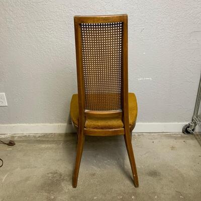 #12 Vintage Golden Chair With Wicker Back