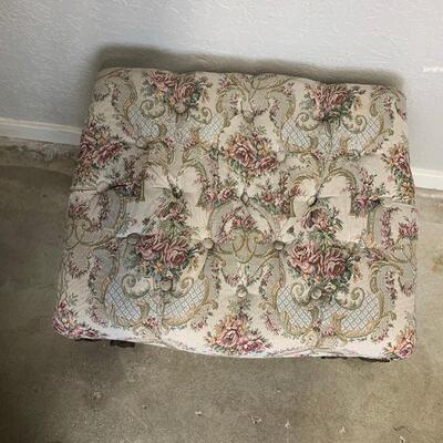 #18 Floral Cushioned Stool