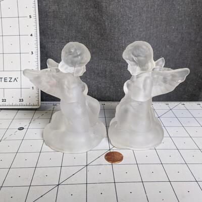 #119 Angel Candle Holders 2pc