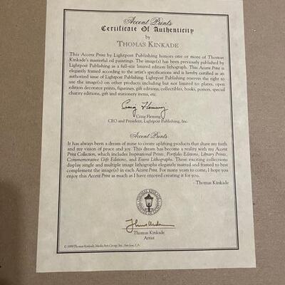 Thomas Kinkade framed print
