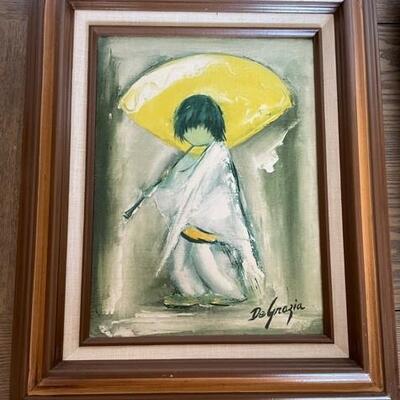 DeGrazia painting with clarinet