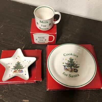 Spode Cookies and Milk for Santa