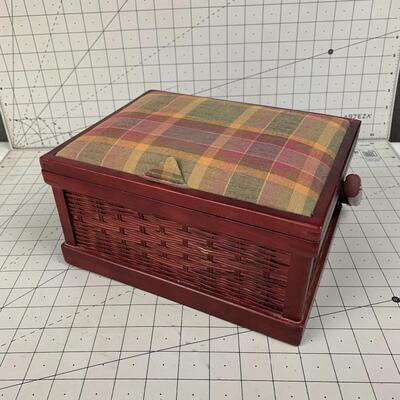 #254 Red Sewing Box