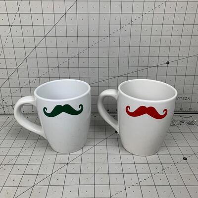 #265 Mustache Mugs