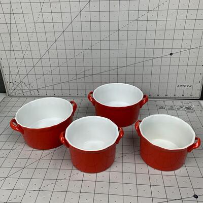 #266 Red Mini Bowls
