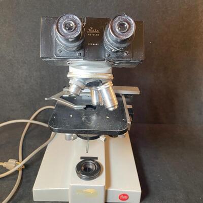 Lot 77  Leitz Wertzlar Laboratory Binocular Microscope