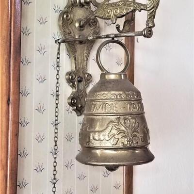 Lot #97  Wall Mount Brass Bell - used in churches