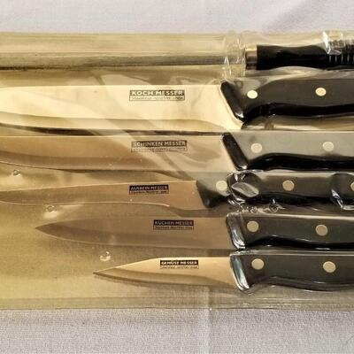 Lot #98  6 piece Koch Messer kitchen knife set - never used