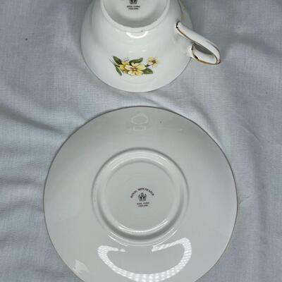 3 Vintage Tea Cups with matching saucers