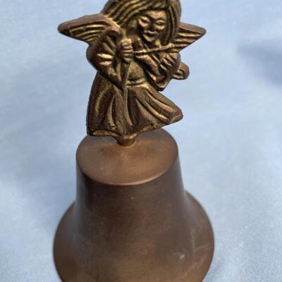 3 Vintage Brass Bells