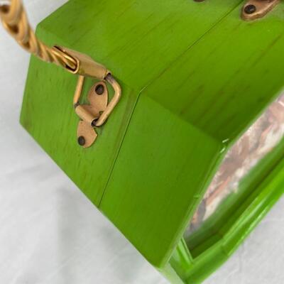 Adorable vintage  wood purse