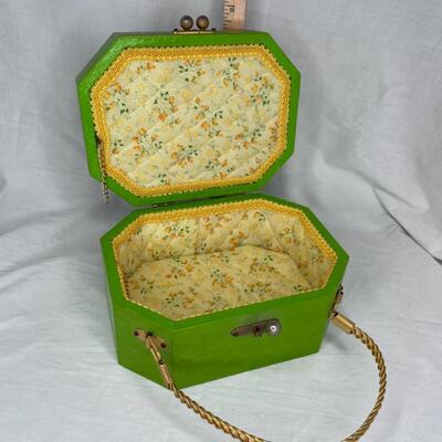 Adorable vintage  wood purse
