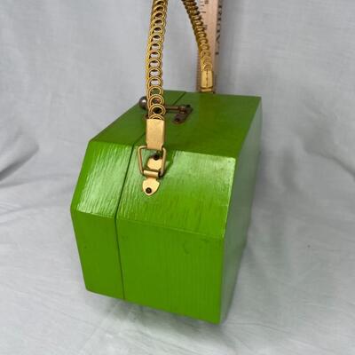 Adorable vintage  wood purse